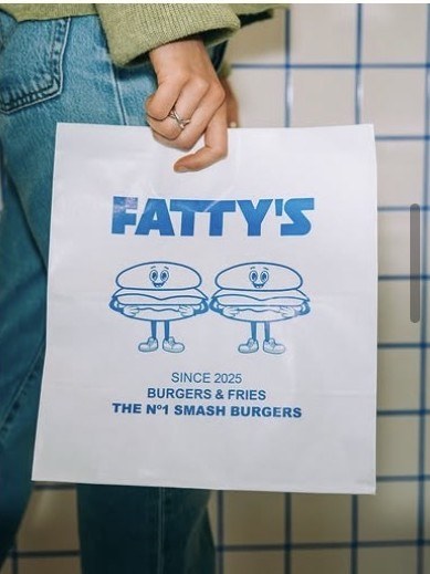 FATTY'S takeaway bag, since 2025